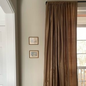 Custom raw silk curtains